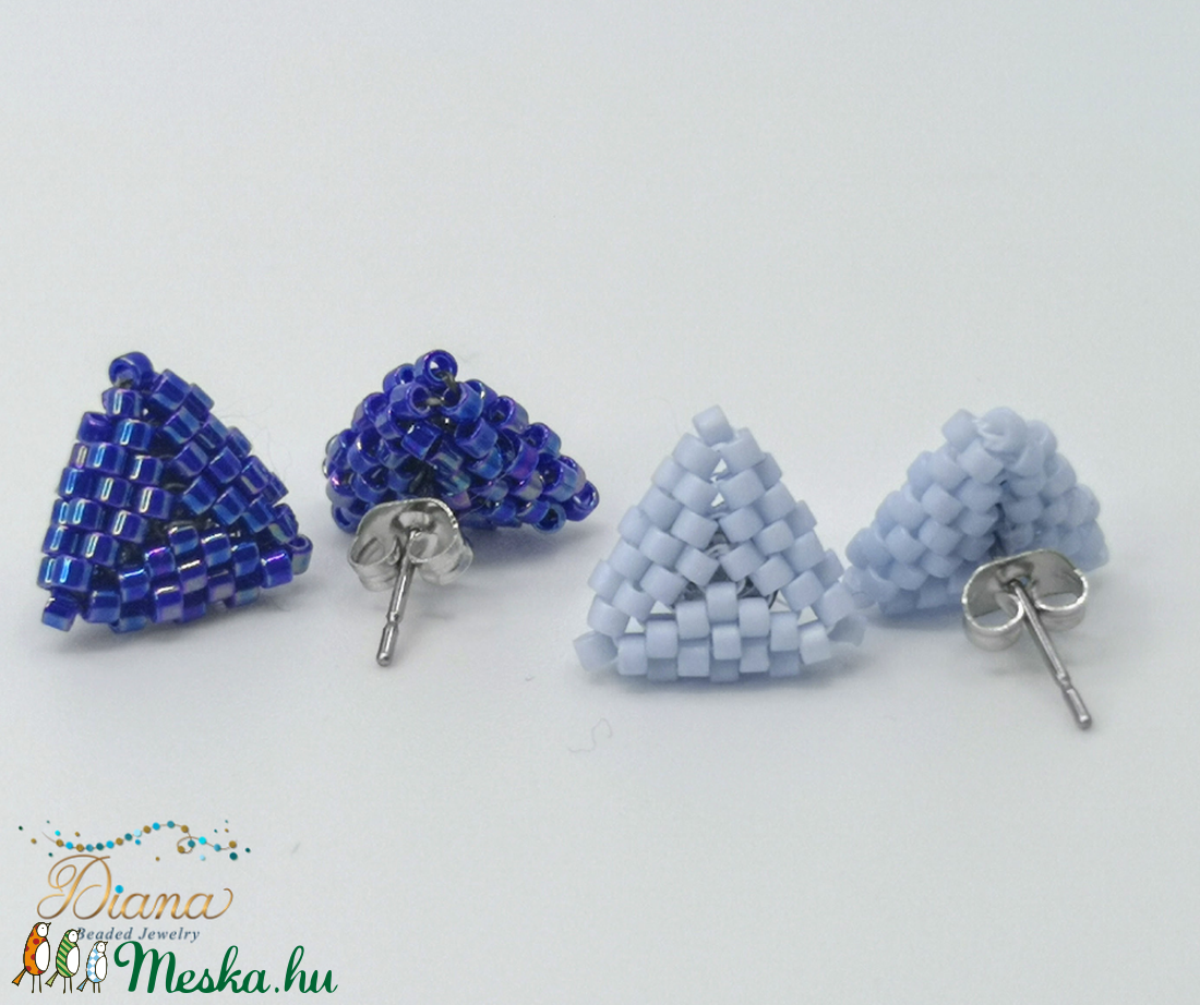Ear candy fülbevaló szett - Kék - ékszer - fülbevaló - pötty fülbevaló - Meska.hu Ear candy fülbevaló szett - Kék - ékszer - fülbevaló - pötty fülbevaló - Meska.hu