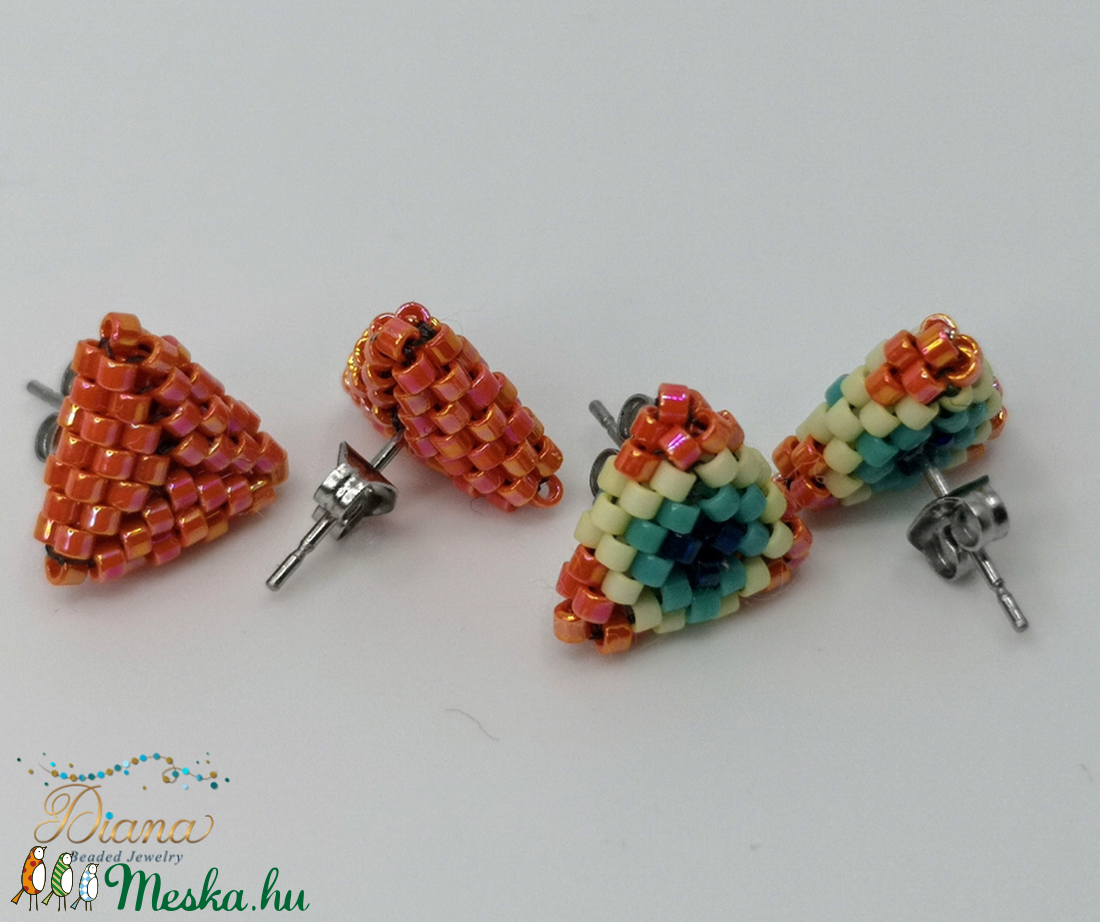 Ear candy fülbevaló szett - Narancs - ékszer - fülbevaló - pötty fülbevaló - Meska.hu Ear candy fülbevaló szett - Narancs - ékszer - fülbevaló - pötty fülbevaló - Meska.hu