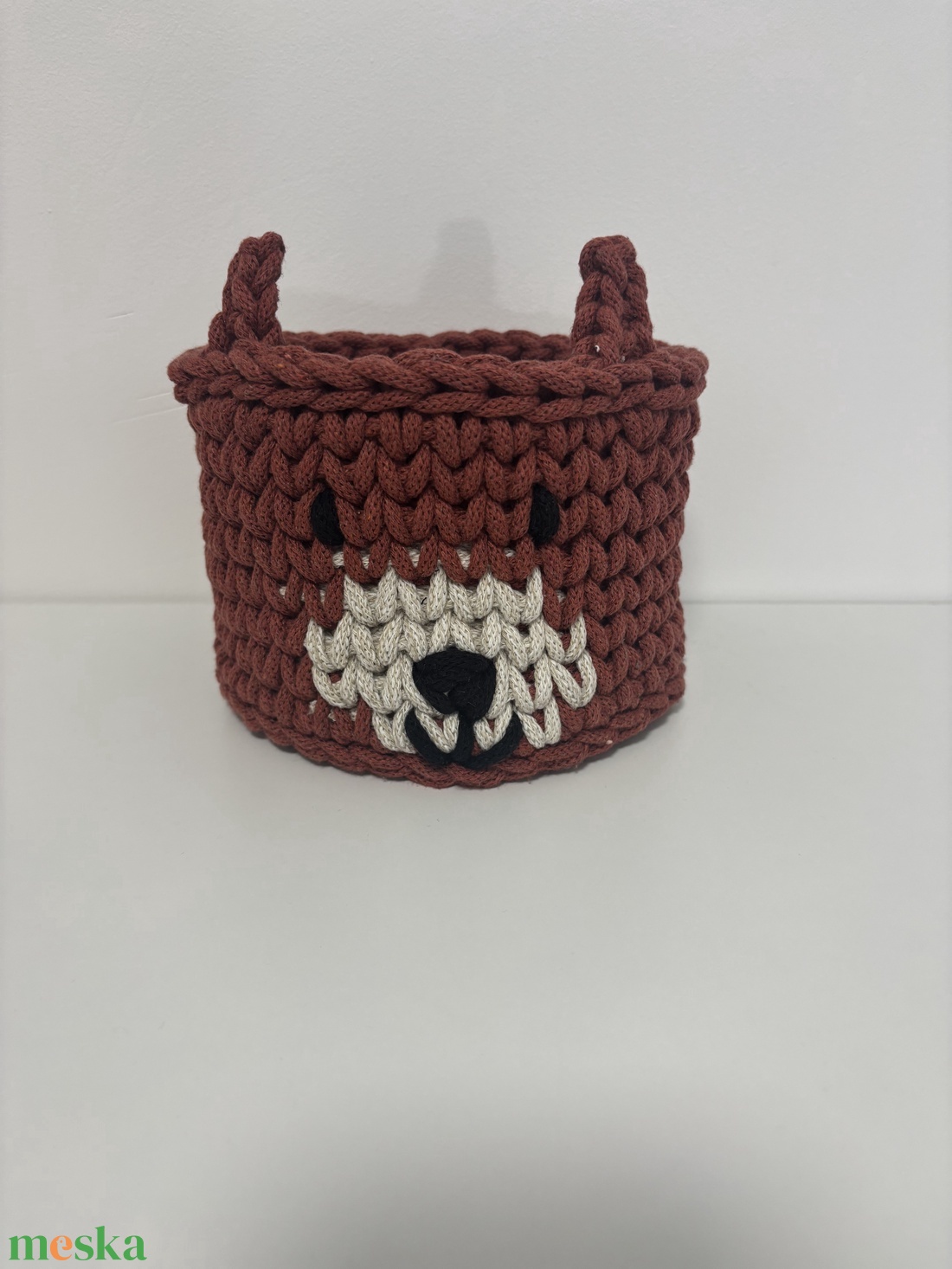 Horgolt mókus tároló - diy (csináld magad) - szabásminta, útmutató - horgolási minta - Meska.hu