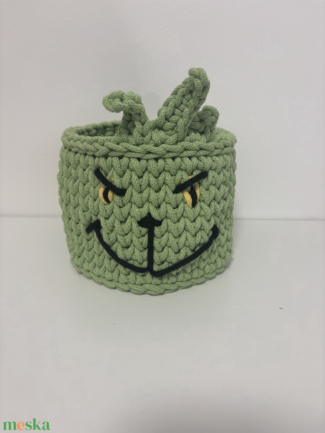 Horgolt Grinch - diy (csináld magad) - szabásminta, útmutató - horgolási minta - Meska.hu