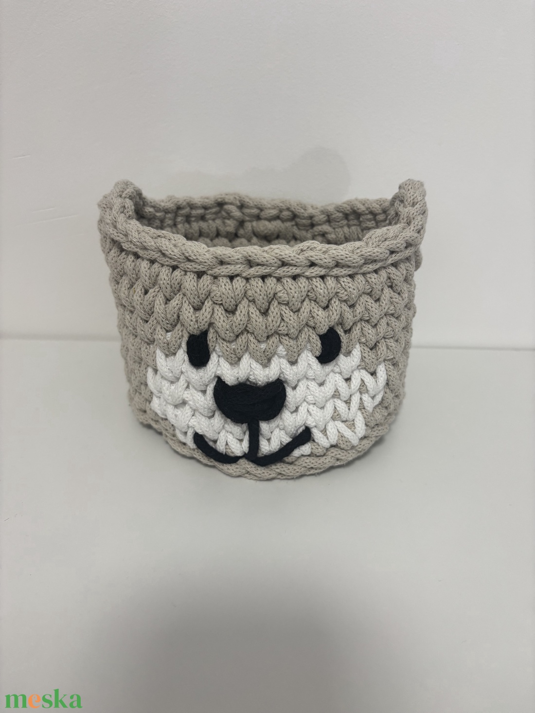 Horgolt maci tároló - diy (csináld magad) - szabásminta, útmutató - horgolási minta - Meska.hu