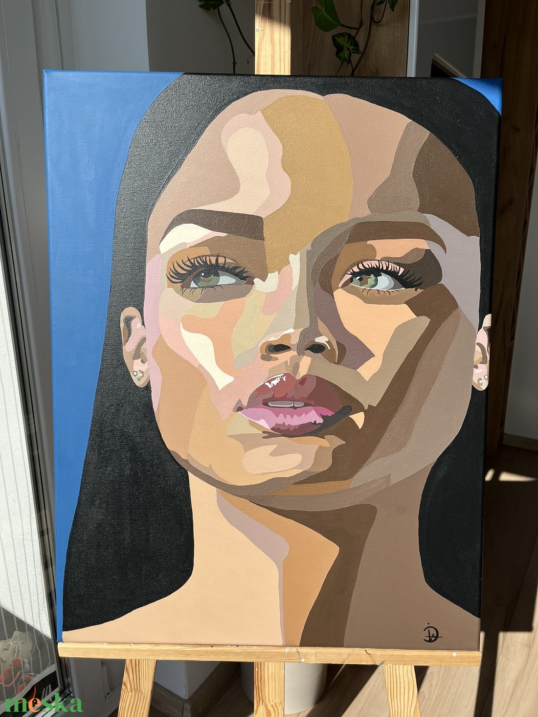 Rihanna - Festmény - művészet - festmény - akril - Meska.hu