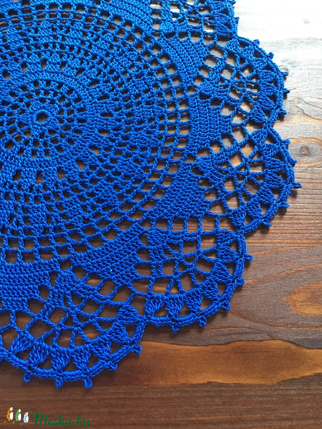 Kék horgolt terítő -  - Meska.hu
