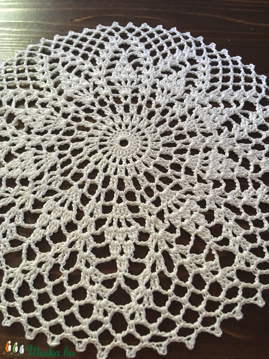 Horgolt fehér terítő -  - Meska.hu