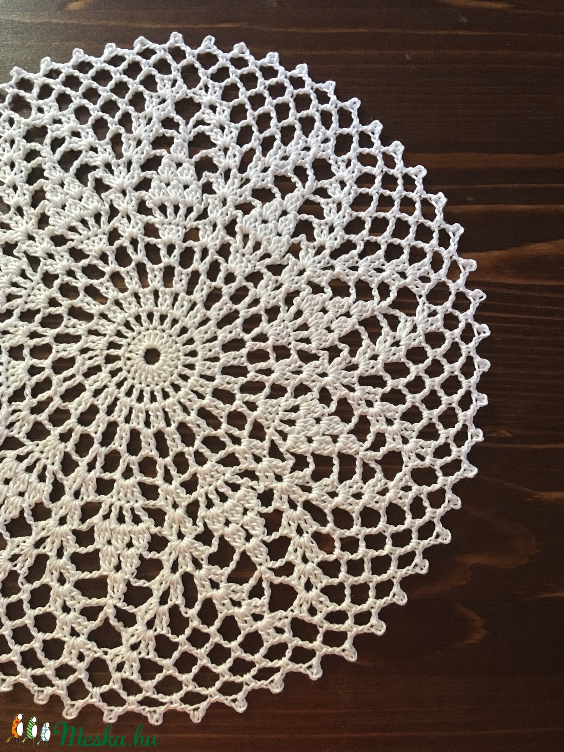 Horgolt fehér terítő -  - Meska.hu