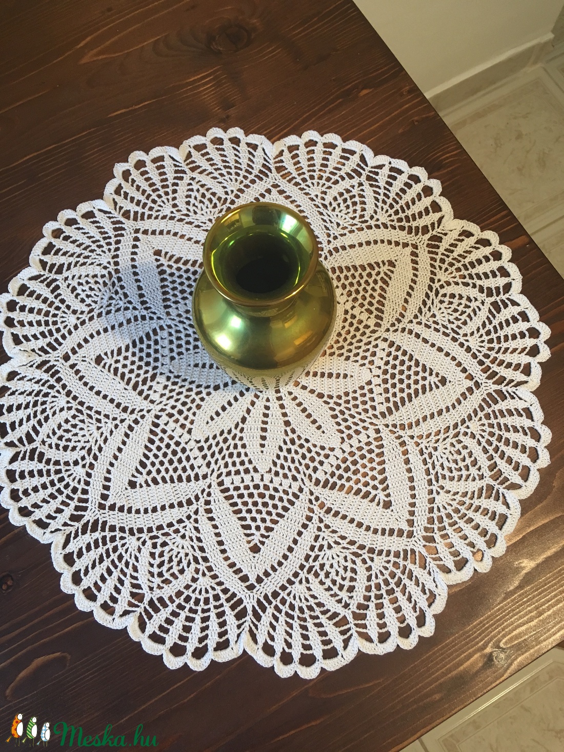 Fehér horgolt terítő -  - Meska.hu