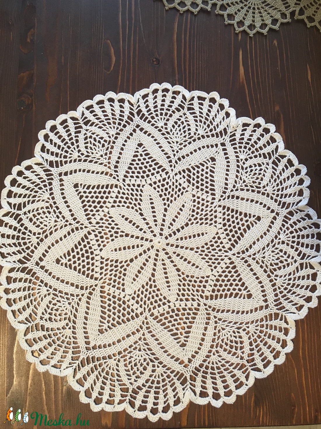 Fehér horgolt terítő -  - Meska.hu