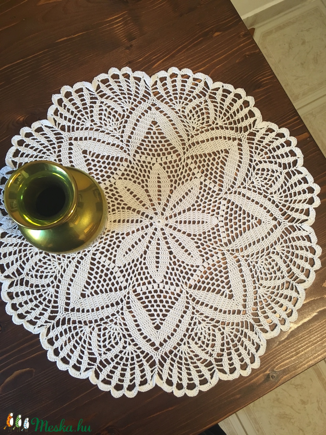 Fehér horgolt terítő -  - Meska.hu