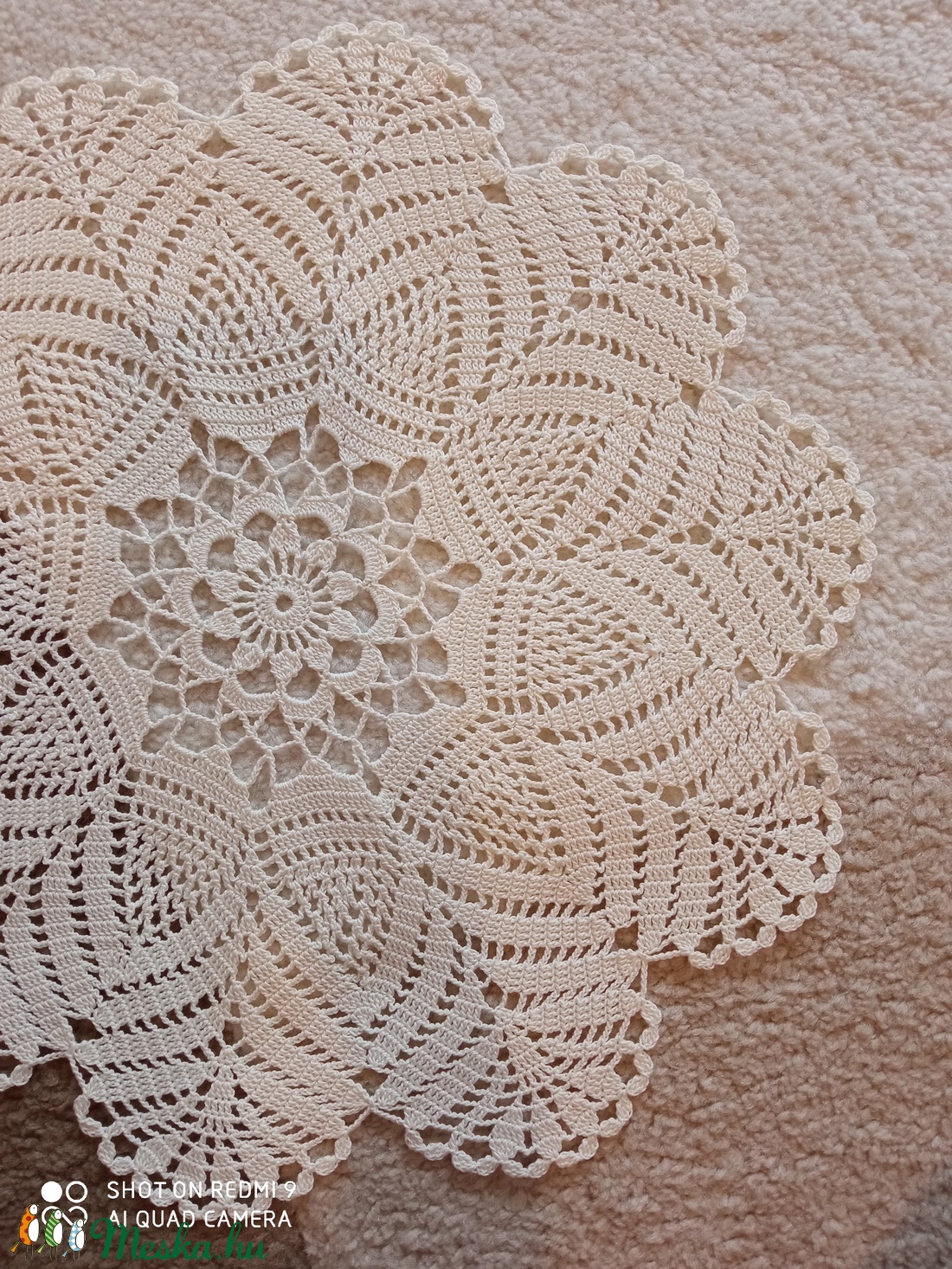 Horgolt terítő 43 cm - otthon & életmód - Meska.hu