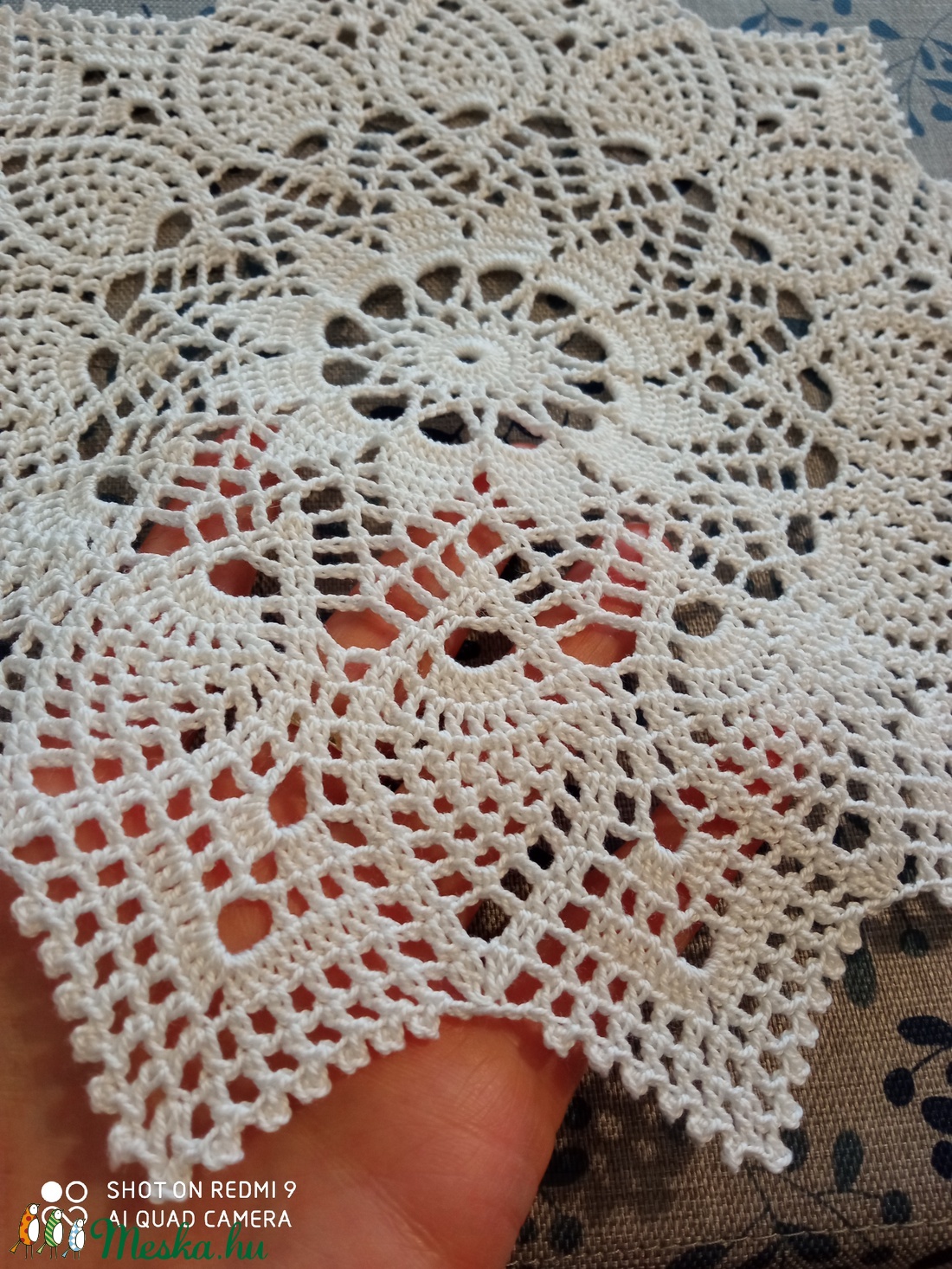 Horgolt fehér terítő -  - Meska.hu