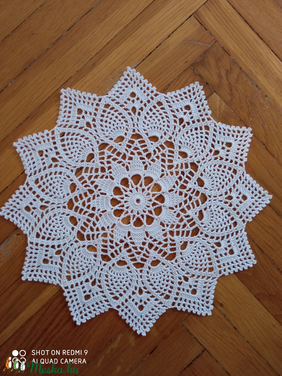 Horgolt fehér terítő -  - Meska.hu