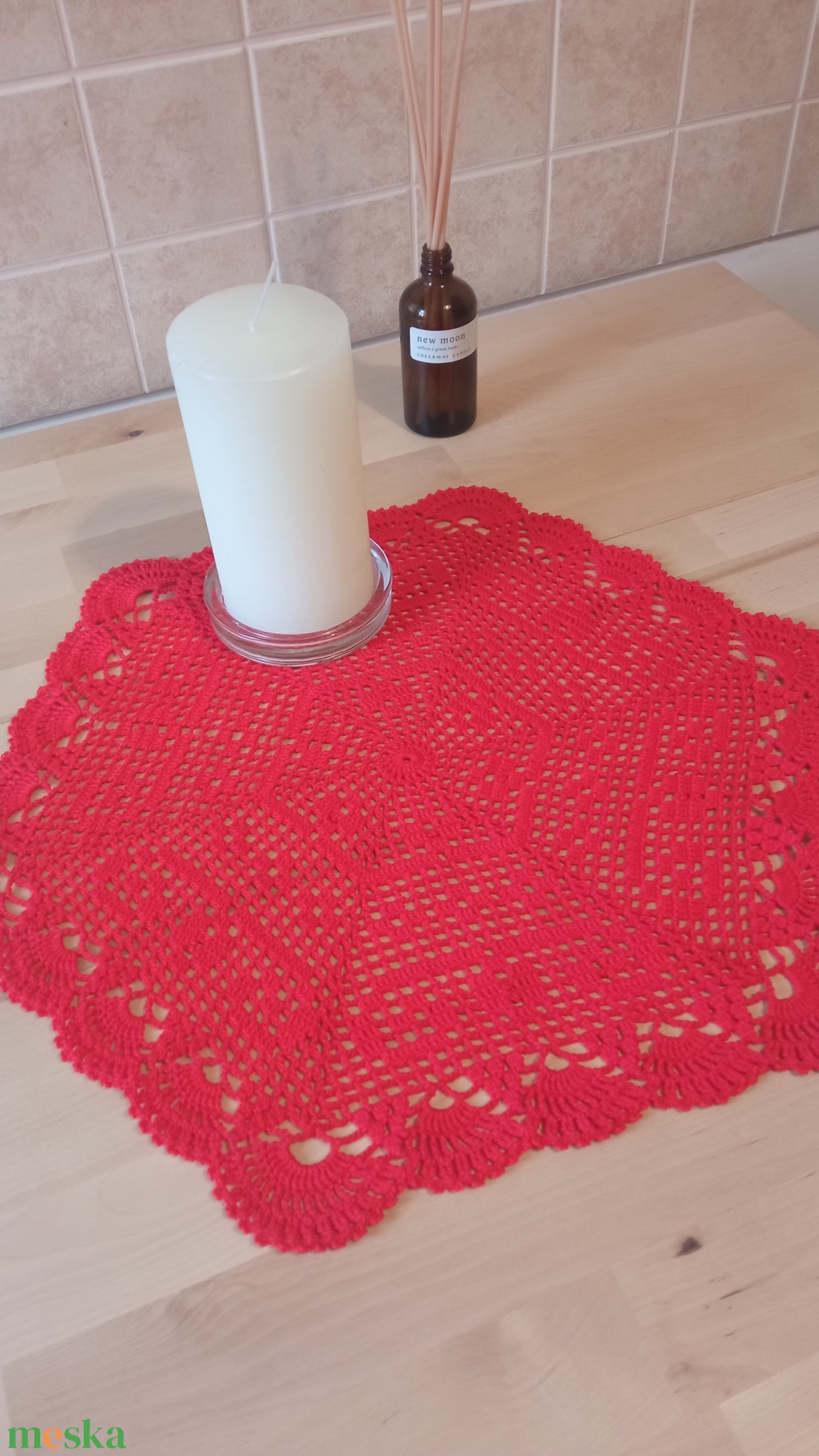 Horgolt terítő - otthon & életmód - dekoráció - asztal és polc dekoráció - horgolt & csipketerítő - Meska.hu