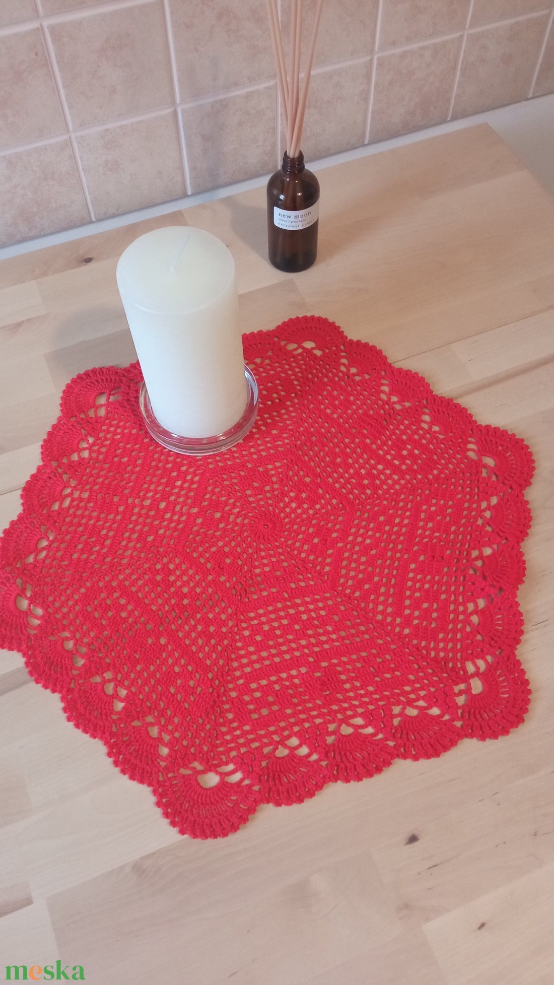 Horgolt terítő - otthon & életmód - dekoráció - asztal és polc dekoráció - horgolt & csipketerítő - Meska.hu