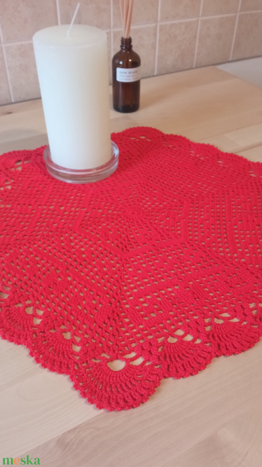 Horgolt terítő - otthon & életmód - dekoráció - asztal és polc dekoráció - horgolt & csipketerítő - Meska.hu