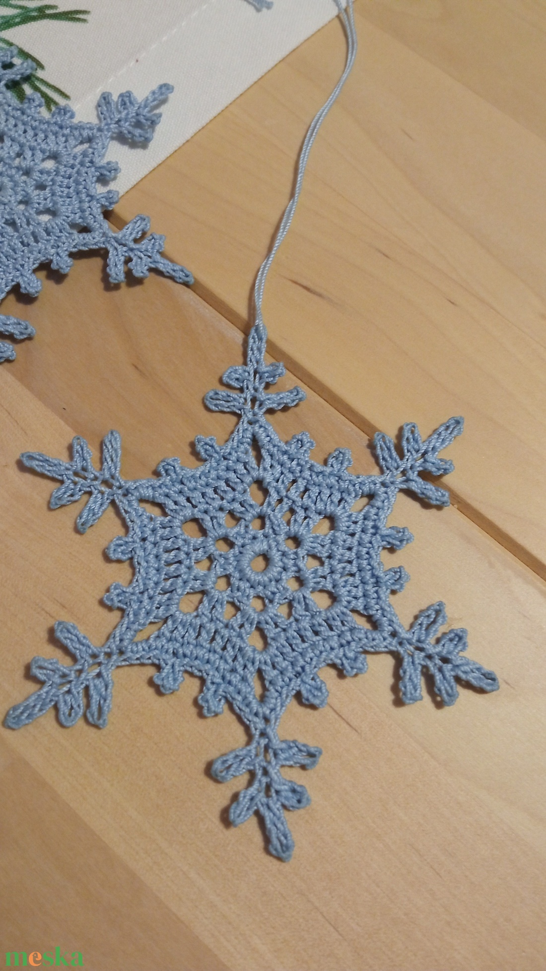 Horgolt hópehely 10 darab - karácsony - karácsonyi lakásdekoráció - karácsonyfadíszek - Meska.hu