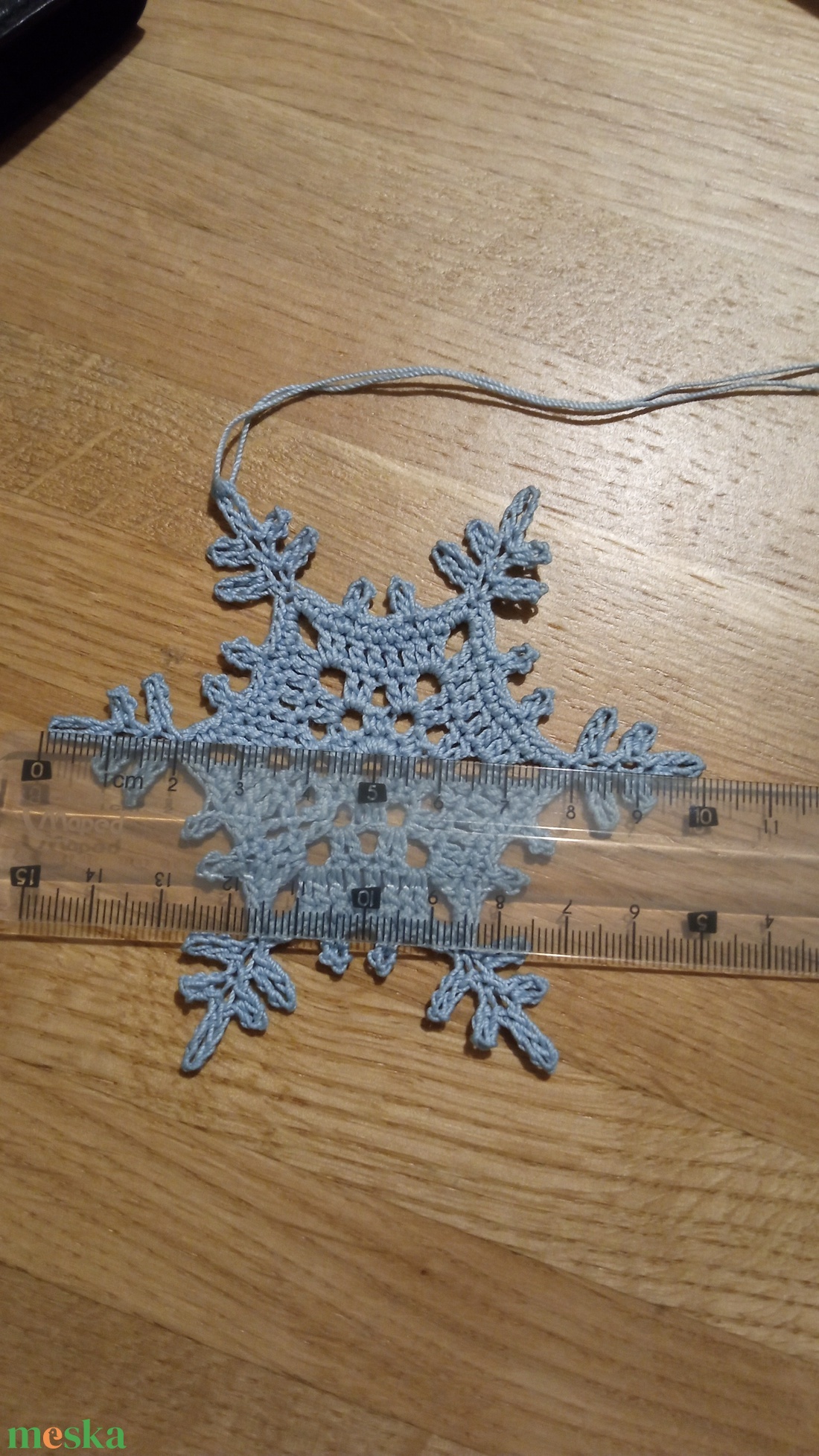 Horgolt hópehely 10 darab - karácsony - karácsonyi lakásdekoráció - karácsonyfadíszek - Meska.hu