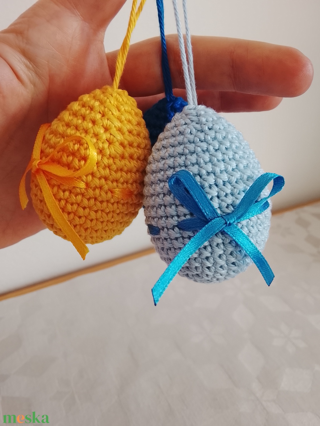 Horgolt toj�skészlet - ünnepi díszek, dekorációk - húsvéti díszek és dekorációk - húsvéti tojásfadíszek - Meska.hu