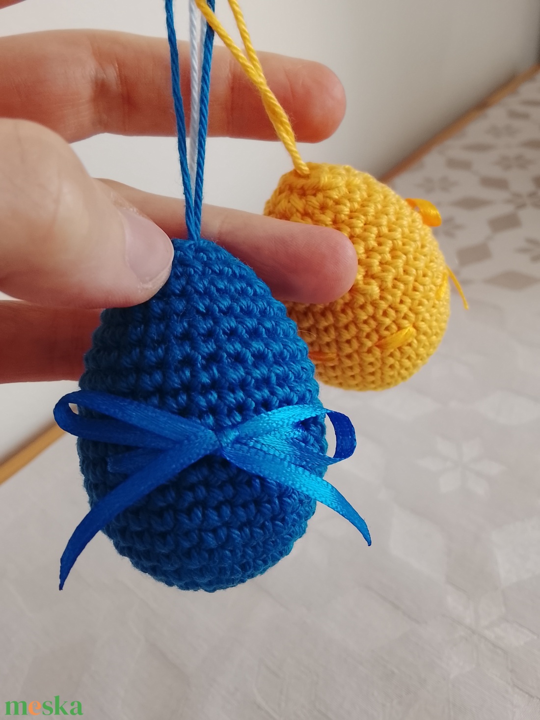 Horgolt toj�skészlet - ünnepi díszek, dekorációk - húsvéti díszek és dekorációk - húsvéti tojásfadíszek - Meska.hu