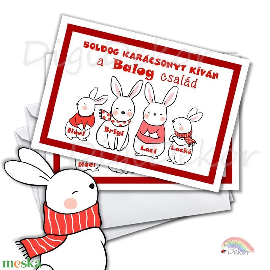 Karácsonyi képeslap, családi kép, vicces karácsonyi ajándék, névre szóló, személyre szabott tervezés, nyuszis képeslap - karácsony - karácsonyi ajándékozás - karácsonyi képeslap, üdvözlőlap, ajándékkísérő - Meska.hu Karácsonyi képeslap, családi kép, vicces karácsonyi ajándék, névre szóló, személyre szabott tervezés, nyuszis képeslap - karácsony - karácsonyi ajándékozás - karácsonyi képeslap, üdvözlőlap, ajándékkísérő - Meska.hu