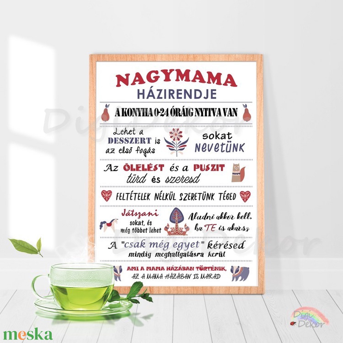 Nagymama Házirendje falikép, print vagy táblakép, ajándék anyák napjára, karácsonyra, skandináv motívumokkal tábla - otthon & életmód - dekoráció - fali és függő dekoráció - falra akasztható dekor - Meska.hu Nagymama Házirendje falikép, print vagy táblakép, ajándék anyák napjára, karácsonyra, skandináv motívumokkal tábla - otthon & életmód - dekoráció - fali és függő dekoráció - falra akasztható dekor - Meska.hu