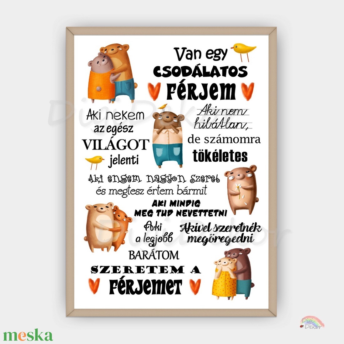 Van egy csodálatos férjem, print vagy táblakép pároknak, Valentin napi ajándék, falikép évfordulóra , születésnapra - otthon & életmód - dekoráció - fali és függő dekoráció - falra akasztható dekor - Meska.hu Van egy csodálatos férjem, print vagy táblakép pároknak, Valentin napi ajándék, falikép évfordulóra , születésnapra - otthon & életmód - dekoráció - fali és függő dekoráció - falra akasztható dekor - Meska.hu