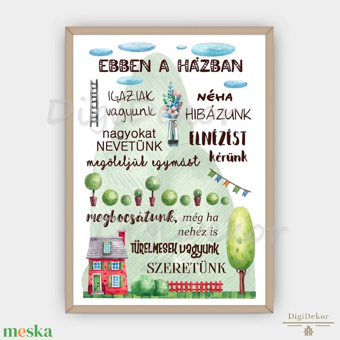 Tájképes Ebben a házban... táblakép, családi szabályok gyönyörű rajzokkal. Tökéletes ajándék házavatóra, karácsonyra. - otthon & életmód - dekoráció - fali és függő dekoráció - falra akasztható dekor - Meska.hu Tájképes Ebben a házban... táblakép, családi szabályok gyönyörű rajzokkal. Tökéletes ajándék házavatóra, karácsonyra. - otthon & életmód - dekoráció - fali és függő dekoráció - falra akasztható dekor - Meska.hu