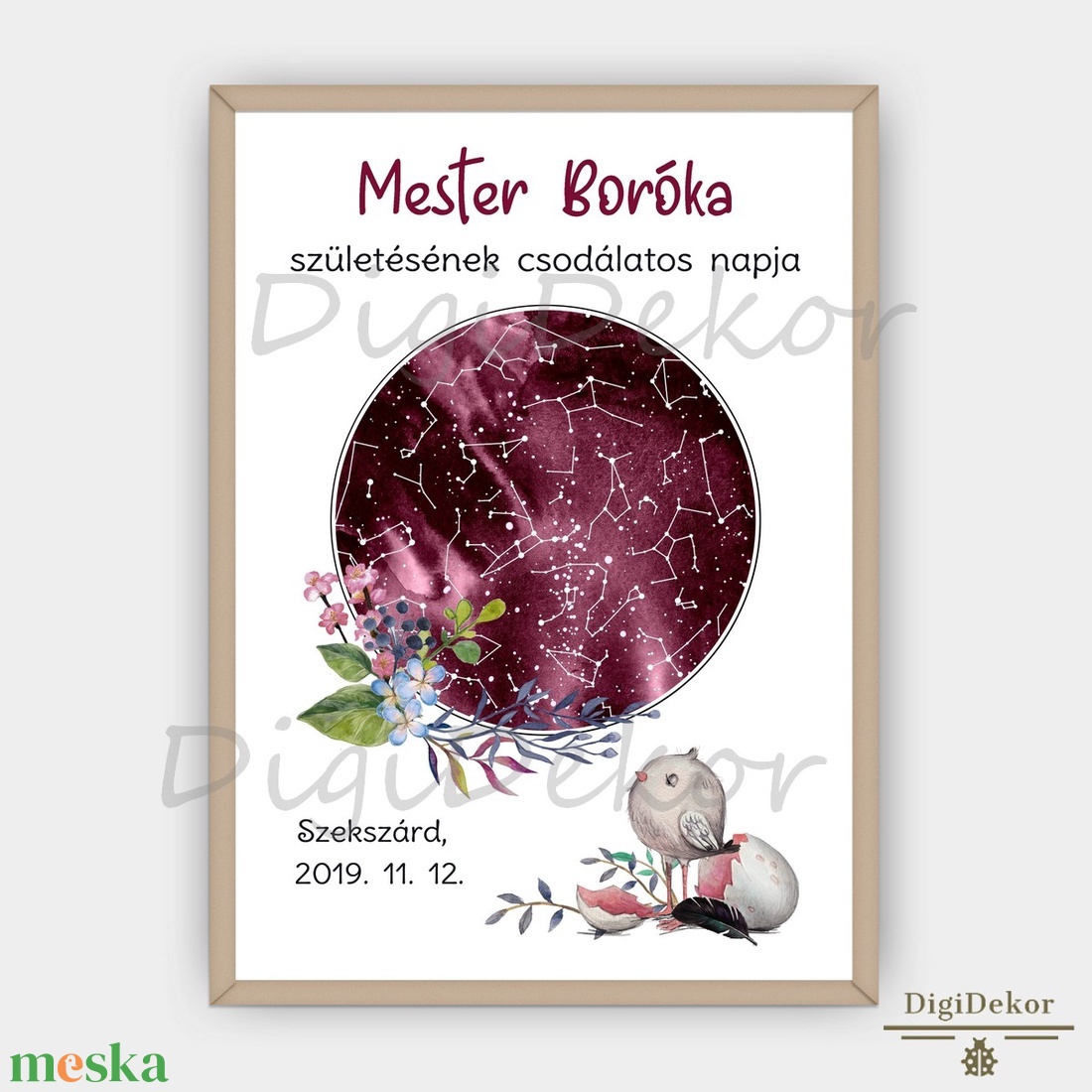 Bűbájos, madárfiókás csillagtérkép. Csillagállás ajándék, babaszületési emlék. Tábla keresztelőre, szülinapra. - otthon & életmód - babaszoba, gyerekszoba - babaszoba kép - Meska.hu Bűbájos, madárfiókás csillagtérkép. Csillagállás ajándék, babaszületési emlék. Tábla keresztelőre, szülinapra. - otthon & életmód - babaszoba, gyerekszoba - babaszoba kép - Meska.hu