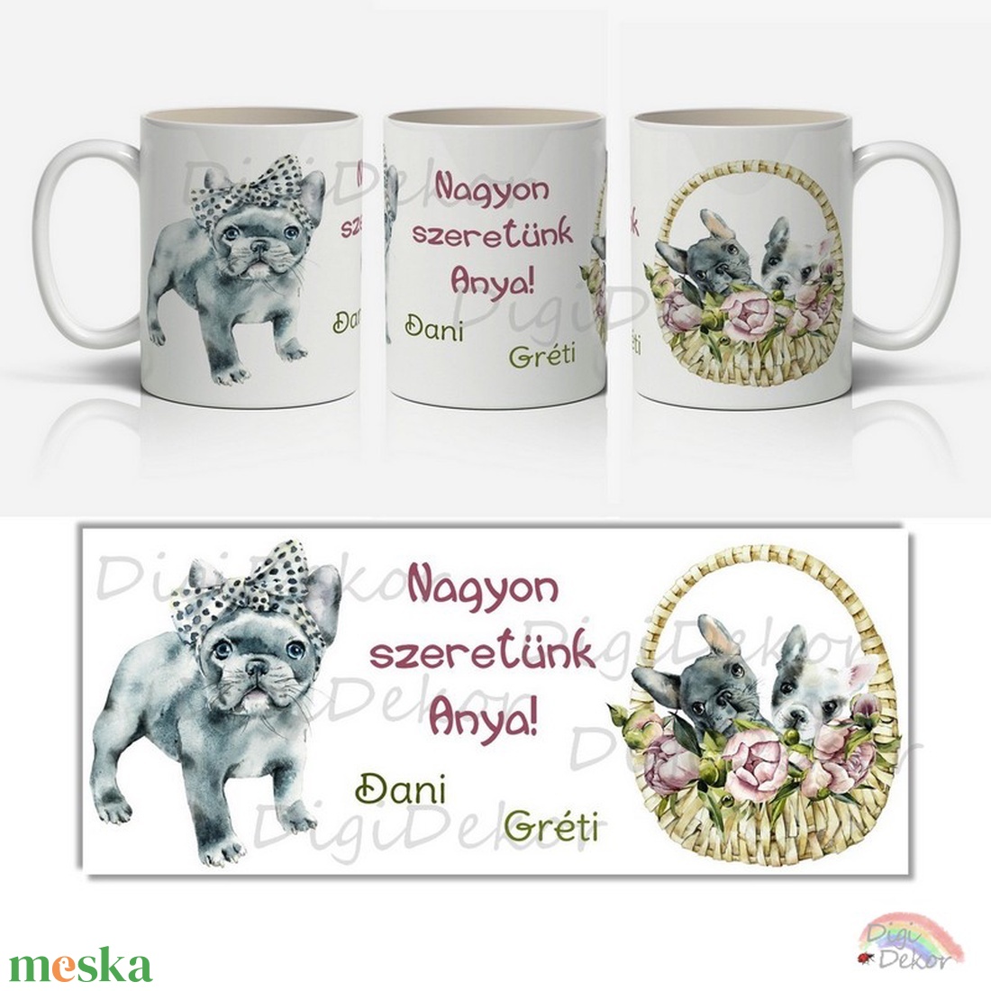 Bulldogos ajándék bögre Nagyon szeretünk Anya! felirattal és a gyerekek neveivel. Aranyos egyedi bögre anyák napjára. - otthon & életmód - konyhafelszerelés, tálalás - tálalás - bögre & csésze - Meska.hu Bulldogos ajándék bögre Nagyon szeretünk Anya! felirattal és a gyerekek neveivel. Aranyos egyedi bögre anyák napjára. - otthon & életmód - konyhafelszerelés, tálalás - tálalás - bögre & csésze - Meska.hu
