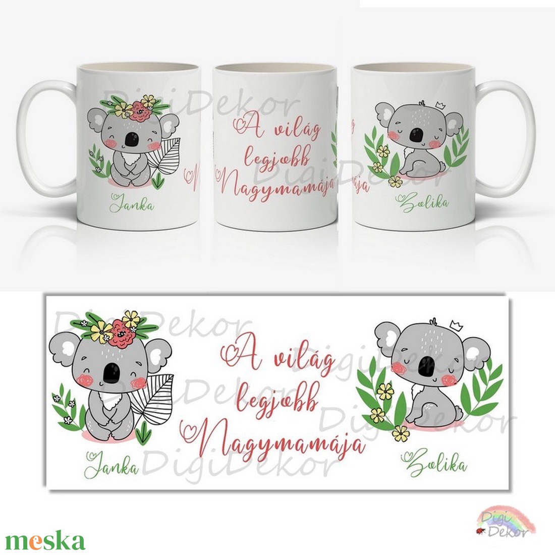Koalás ajándék bögre nagymamának, névre szólóan. Kedves anyák napi ajándék nagyinak, felirattal. - otthon & életmód - konyhafelszerelés, tálalás - tálalás - bögre & csésze - Meska.hu Koalás ajándék bögre nagymamának, névre szólóan. Kedves anyák napi ajándék nagyinak, felirattal. - otthon & életmód - konyhafelszerelés, tálalás - tálalás - bögre & csésze - Meska.hu