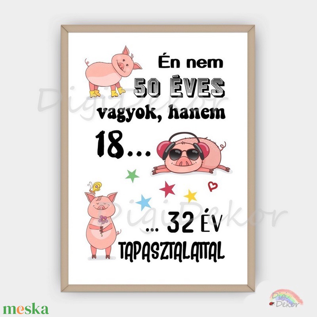 Vicces szülinapi ajándék tábla, malacos falikép. - otthon & életmód - dekoráció - kép & falikép - táblakép - Meska.hu Vicces szülinapi ajándék tábla, malacos falikép. - otthon & életmód - dekoráció - kép & falikép - táblakép - Meska.hu