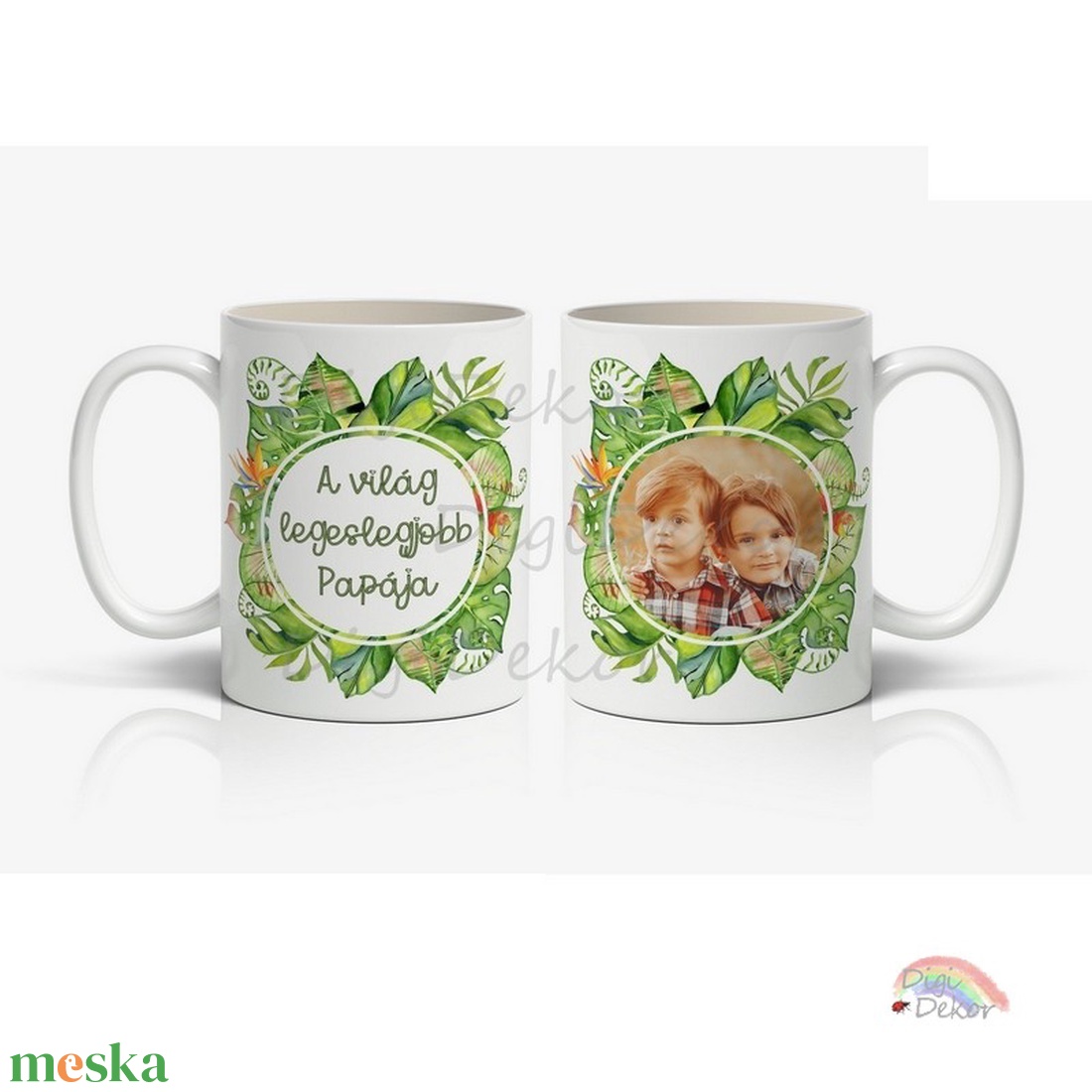 Fényképes, feliratos bögre Papának. A világ legeslegjobb Papája felirattal, trópusi növényes díszítéssel. Papa-ajándék - otthon & életmód - konyhafelszerelés, tálalás - tálalás - bögre & csésze - Meska.hu Fényképes, feliratos bögre Papának. A világ legeslegjobb Papája felirattal, trópusi növényes díszítéssel. Papa-ajándék - otthon & életmód - konyhafelszerelés, tálalás - tálalás - bögre & csésze - Meska.hu