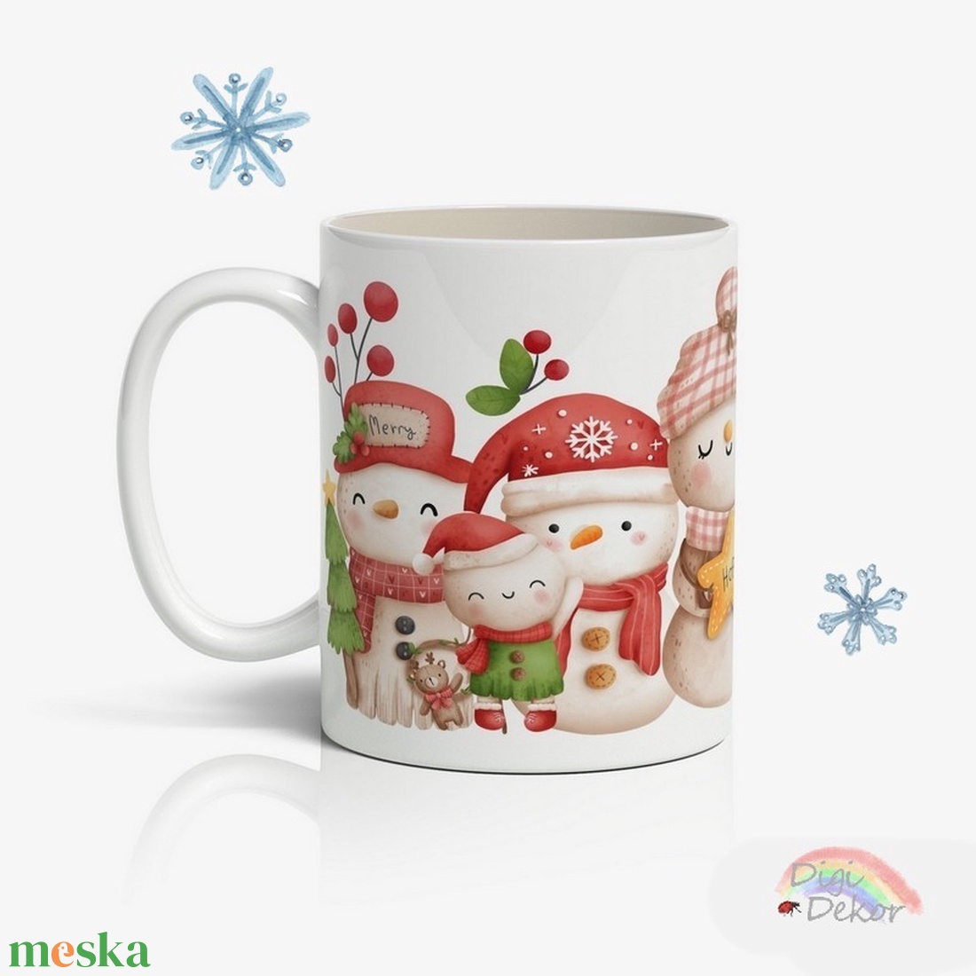 Nagyon cuki hóemberes bögre gyerekeknek. Kedves meglepetés karácsonyra, télapóra.  - karácsony - mikulás - mikulás ajándékok - Meska.hu