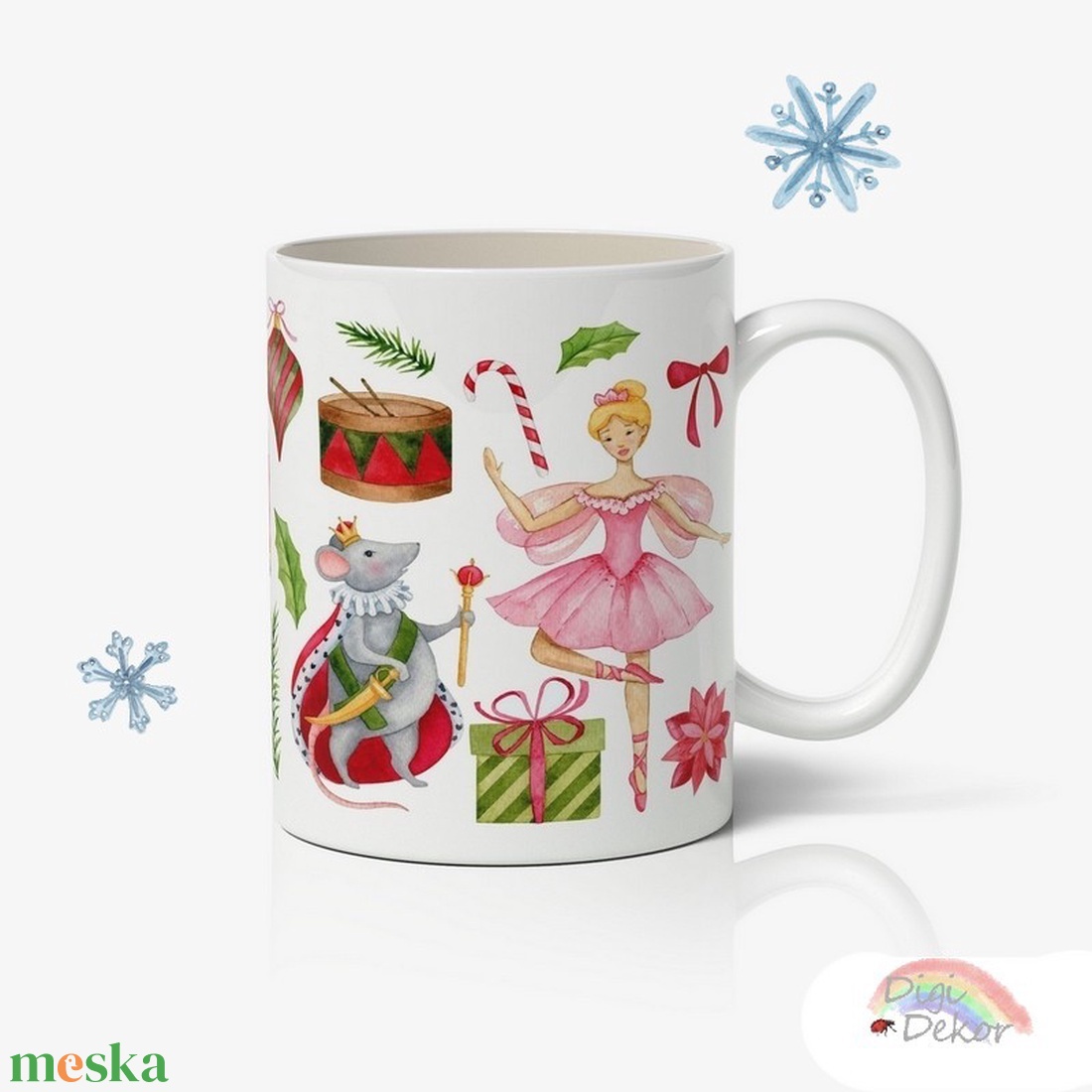 Karácsonyi, diótörős bögre csodaszép rajzokkal, hangulatos, élénk színekkel, nem csak gyerekeknek.  - karácsony - mikulás - mikulás ajándékok - Meska.hu Karácsonyi, diótörős bögre csodaszép rajzokkal, hangulatos, élénk színekkel, nem csak gyerekeknek.  - karácsony - mikulás - mikulás ajándékok - Meska.hu