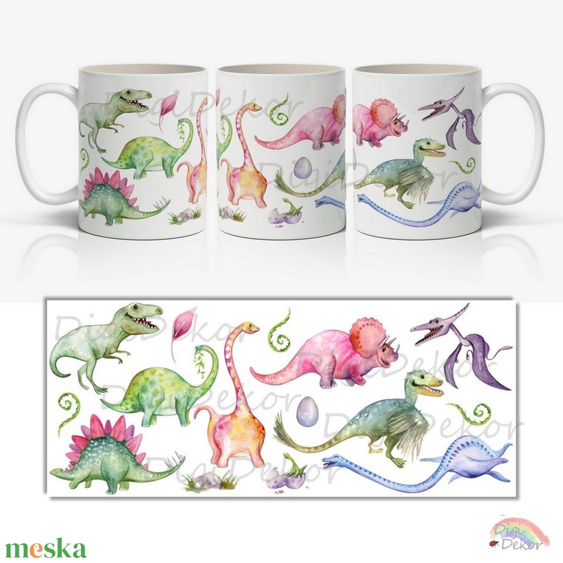 Aranyos dinoszauruszos bögre akvarell hatású rajzokkal. Dínós ajándék gyerekeknek. - otthon & életmód - konyhafelszerelés, tálalás - tálalás - bögre & csésze - Meska.hu Aranyos dinoszauruszos bögre akvarell hatású rajzokkal. Dínós ajándék gyerekeknek. - otthon & életmód - konyhafelszerelés, tálalás - tálalás - bögre & csésze - Meska.hu