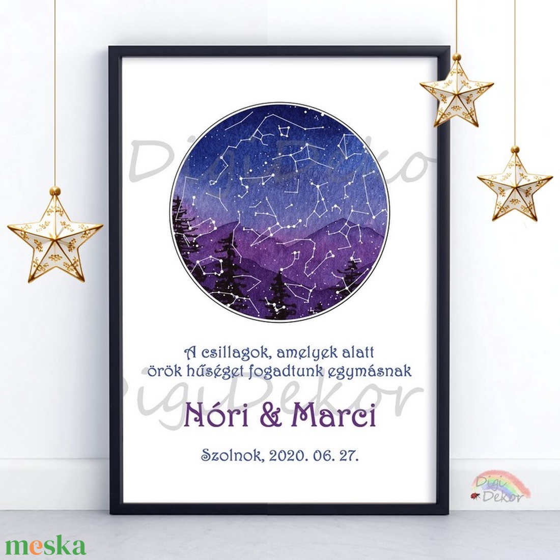 Klasszikus, kék csillagtérkép szerelmeseknek. Névre szóló dátumos táblakép. Csillagok állása, egyedi falikép pároknak. - művészet - grafika & illusztráció - művészi nyomat - Meska.hu Klasszikus, kék csillagtérkép szerelmeseknek. Névre szóló dátumos táblakép. Csillagok állása, egyedi falikép pároknak. - művészet - grafika & illusztráció - művészi nyomat - Meska.hu