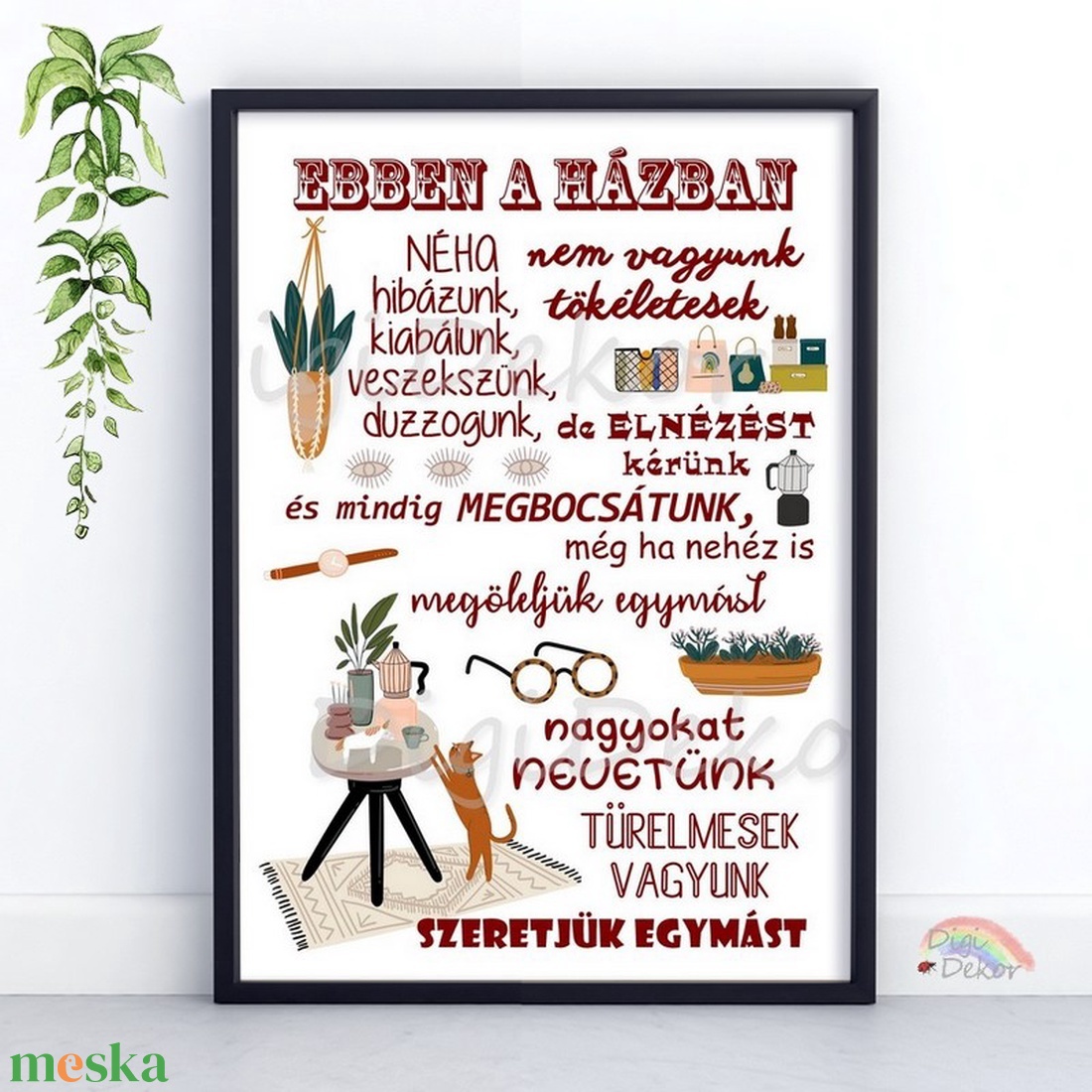 Ebben a házban... táblakép, családi szabályok kedves, modern rajzokkal. Tökéletes ajándék házavatóra, karácsonyra. - otthon & életmód - dekoráció - fali és függő dekoráció - falra akasztható dekor - Meska.hu Ebben a házban... táblakép, családi szabályok kedves, modern rajzokkal. Tökéletes ajándék házavatóra, karácsonyra. - otthon & életmód - dekoráció - fali és függő dekoráció - falra akasztható dekor - Meska.hu