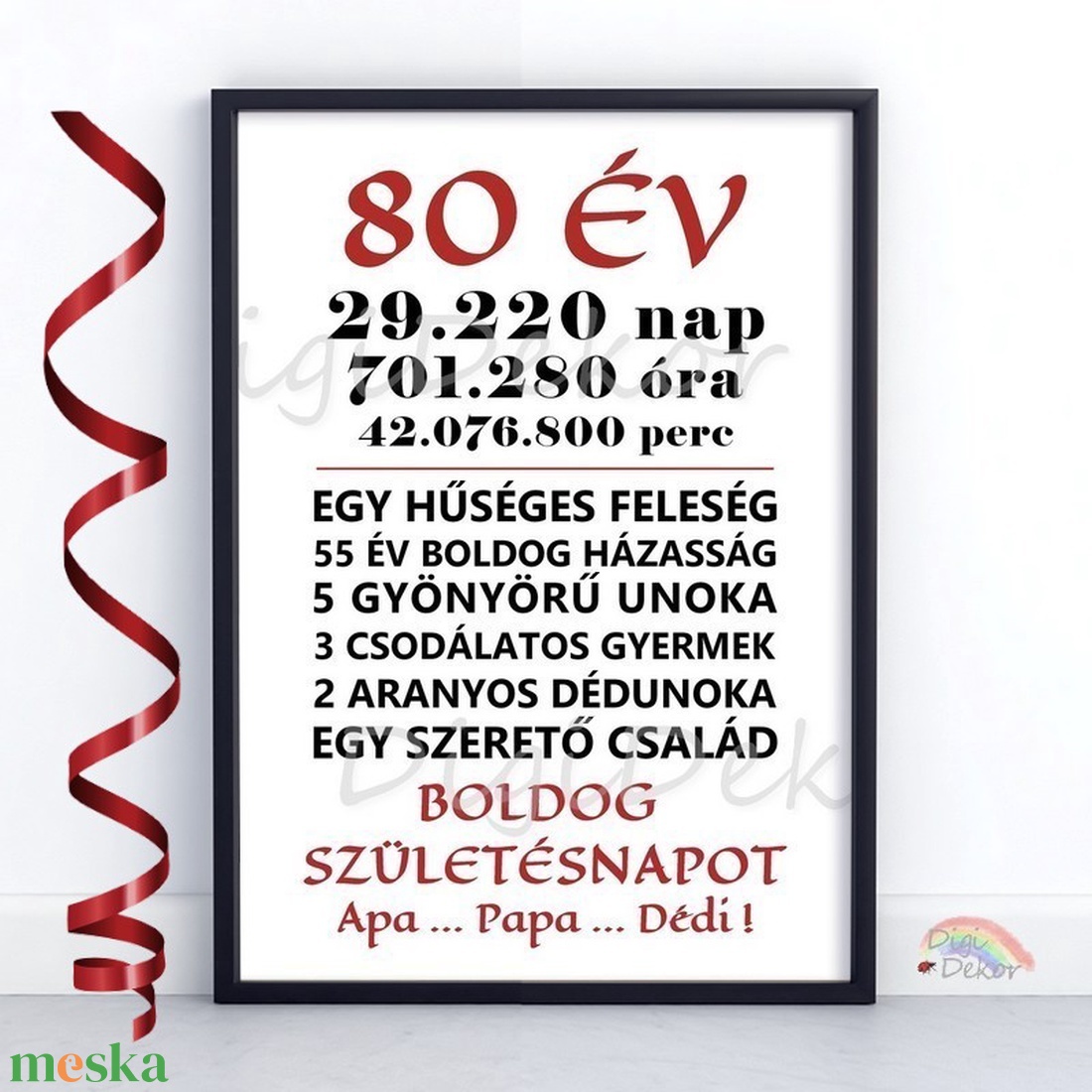 Táblakép születésnapra. Egyedi falikép piros-fekete szöveggel. - otthon & életmód - dekoráció - kép & falikép - poszter - Meska.hu Táblakép születésnapra. Egyedi falikép piros-fekete szöveggel. - otthon & életmód - dekoráció - kép & falikép - poszter - Meska.hu