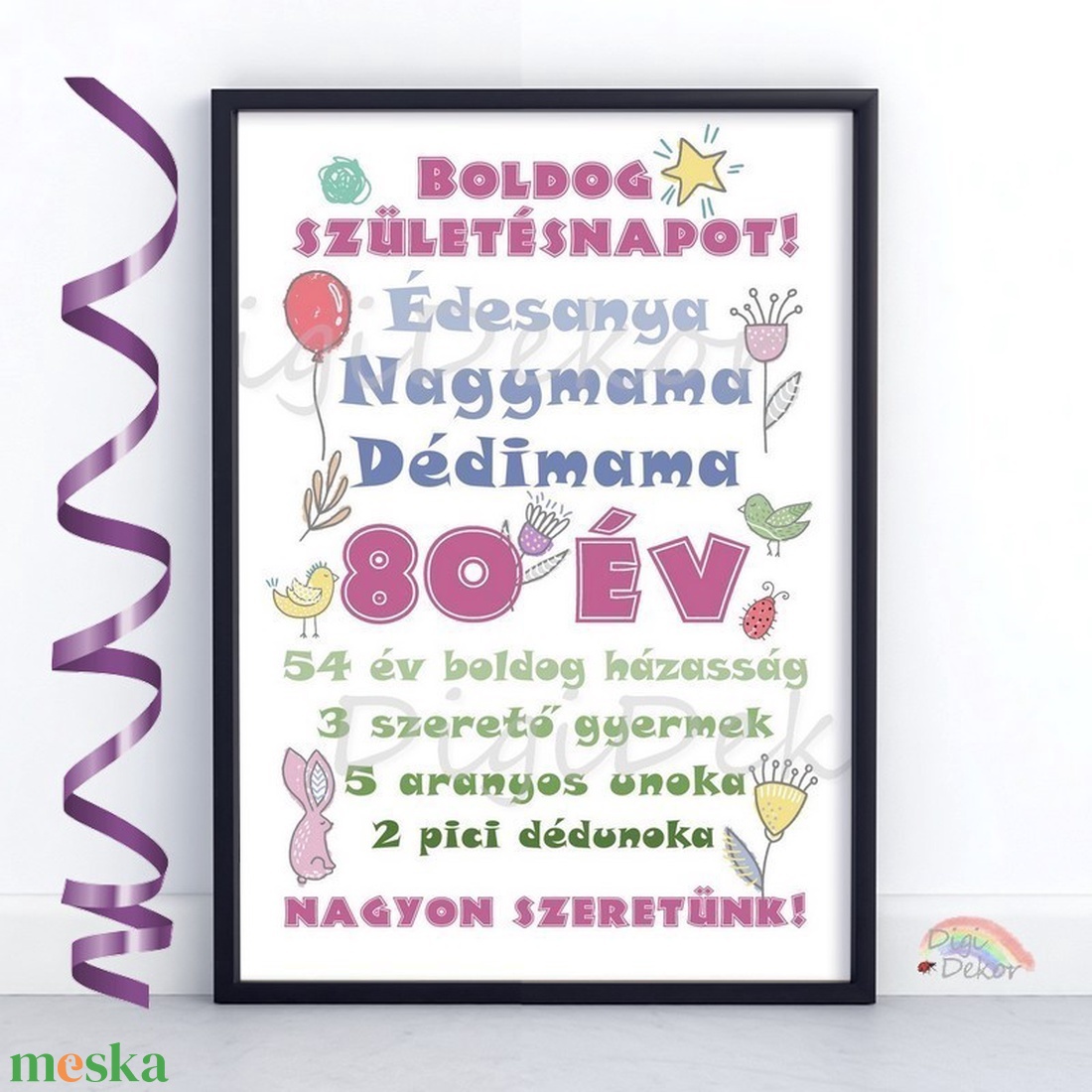 Születésnapi poszter nagymamának, dédinek. Egyedi születésnapi ajándék nőknek. Színes, hangulatos táblakép, A4, A3. - otthon & életmód - dekoráció - kép & falikép - poszter - Meska.hu Születésnapi poszter nagymamának, dédinek. Egyedi születésnapi ajándék nőknek. Színes, hangulatos táblakép, A4, A3. - otthon & életmód - dekoráció - kép & falikép - poszter - Meska.hu