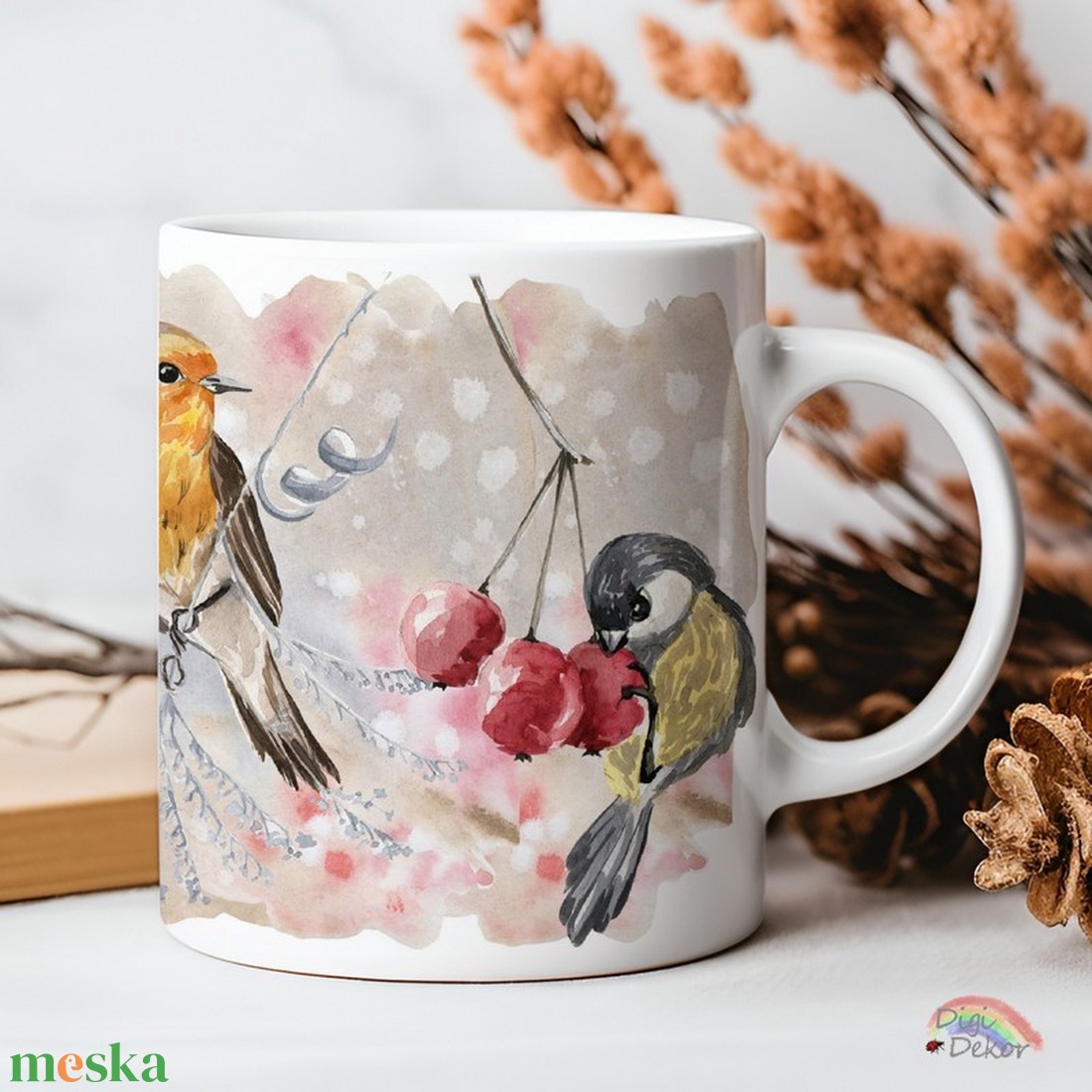 Havas, téli madaras bögre. Hangulatos karácsonyi ajándék kedves rajzokkal, megnyugtató színekkel. - otthon & életmód - konyhafelszerelés, tálalás - tálalás - bögre & csésze - Meska.hu Havas, téli madaras bögre. Hangulatos karácsonyi ajándék kedves rajzokkal, megnyugtató színekkel. - otthon & életmód - konyhafelszerelés, tálalás - tálalás - bögre & csésze - Meska.hu