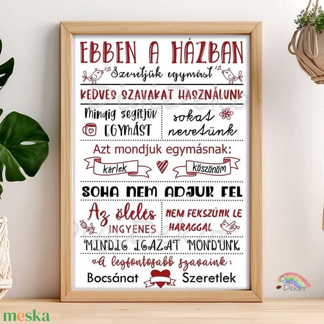 Ebben a házban... (Családi Szabályok) táblakép. Fekete-piros. Tökéletes családi ajándék, házavatóra, karácsonyra. - otthon & életmód - dekoráció - fali és függő dekoráció - falra akasztható dekor - Meska.hu Ebben a házban... (Családi Szabályok) táblakép. Fekete-piros. Tökéletes családi ajándék, házavatóra, karácsonyra. - otthon & életmód - dekoráció - fali és függő dekoráció - falra akasztható dekor - Meska.hu