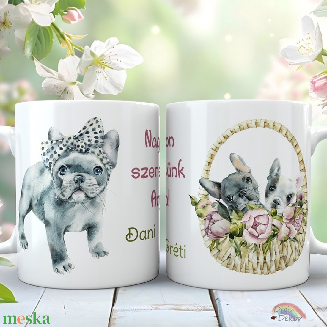 Bulldogos bögre, kutyás ajándék Nagyon szeretünk Anya! felirattal és a gyerekek neveivel. Egyedi bögre anyák napjára. - otthon & életmód - konyhafelszerelés, tálalás - tálalás - bögre & csésze - Meska.hu Bulldogos bögre, kutyás ajándék Nagyon szeretünk Anya! felirattal és a gyerekek neveivel. Egyedi bögre anyák napjára. - otthon & életmód - konyhafelszerelés, tálalás - tálalás - bögre & csésze - Meska.hu