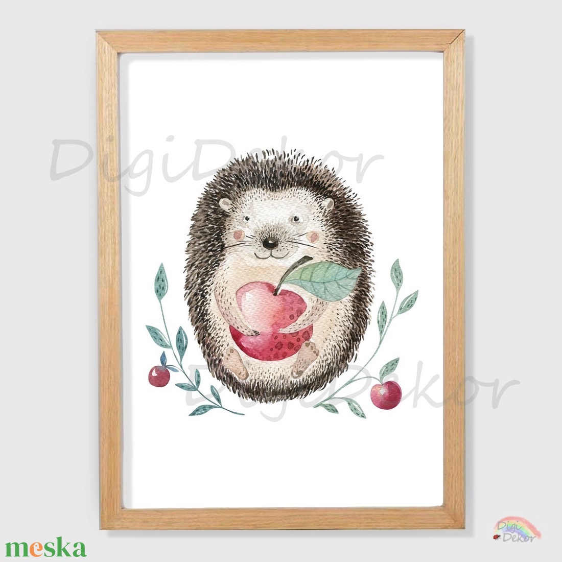 Süni almával. Boho falikép gyerekszobába. Keretes kép, táblakép gyerekeknek. A4-es, A3-as print. - otthon & életmód - babaszoba, gyerekszoba - babaszoba kép - Meska.hu Süni almával. Boho falikép gyerekszobába. Keretes kép, táblakép gyerekeknek. A4-es, A3-as print. - otthon & életmód - babaszoba, gyerekszoba - babaszoba kép - Meska.hu