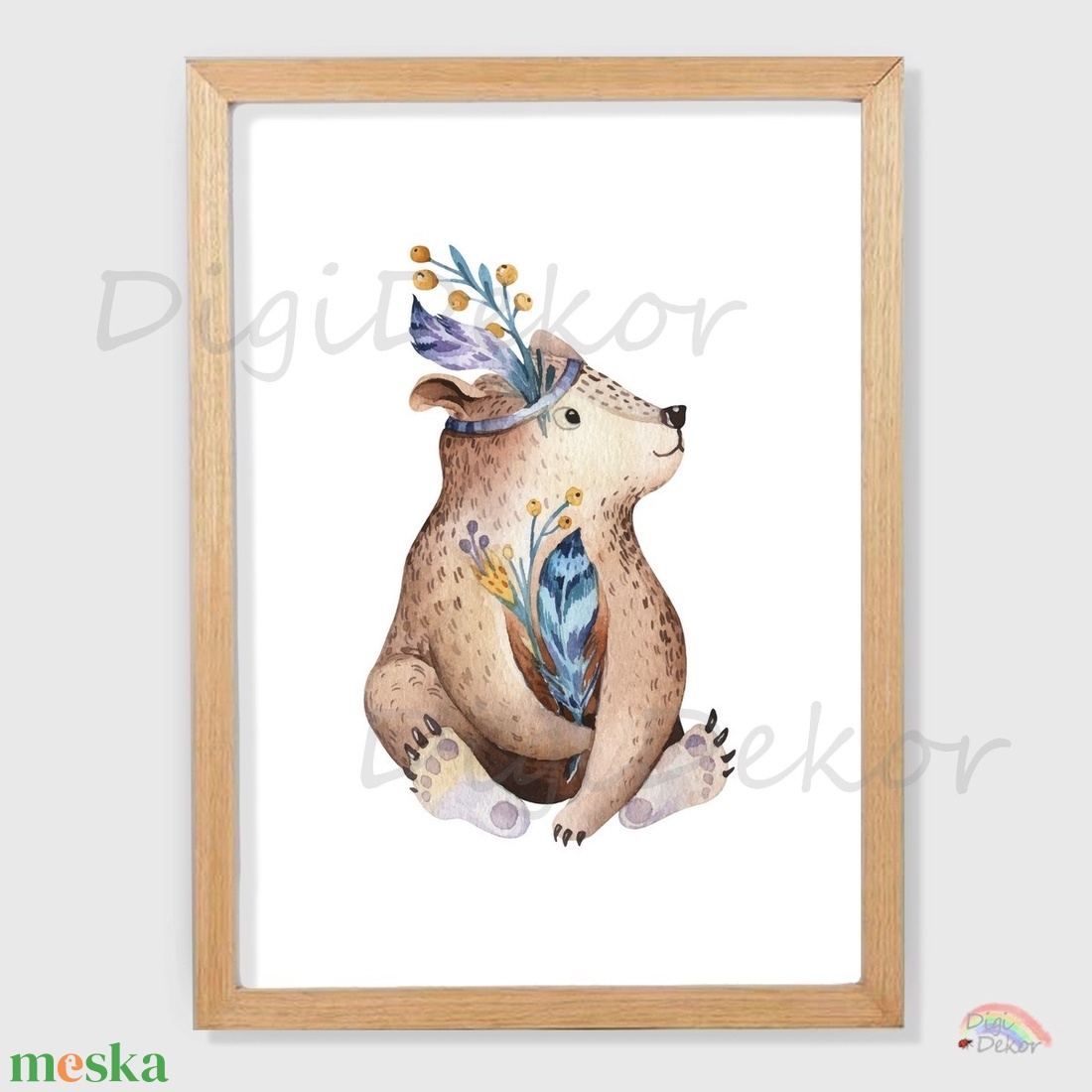 Medve tollakkal. Boho falikép gyerekszobába. Keretes kép, macis táblakép gyerekeknek. A4-es, A3-as print. - otthon & életmód - babaszoba, gyerekszoba - babaszoba kép - Meska.hu Medve tollakkal. Boho falikép gyerekszobába. Keretes kép, macis táblakép gyerekeknek. A4-es, A3-as print. - otthon & életmód - babaszoba, gyerekszoba - babaszoba kép - Meska.hu