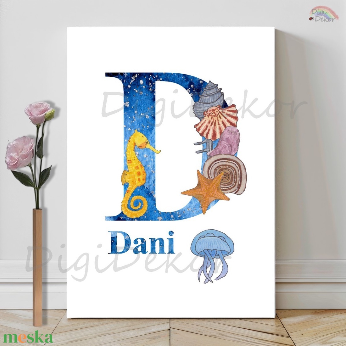 Monogramos táblakép tengeri élőlényekkel, névre szólóan. - otthon & életmód - dekoráció - fali és függő dekoráció - falra akasztható dekor - Meska.hu Monogramos táblakép tengeri élőlényekkel, névre szólóan. - otthon & életmód - dekoráció - fali és függő dekoráció - falra akasztható dekor - Meska.hu