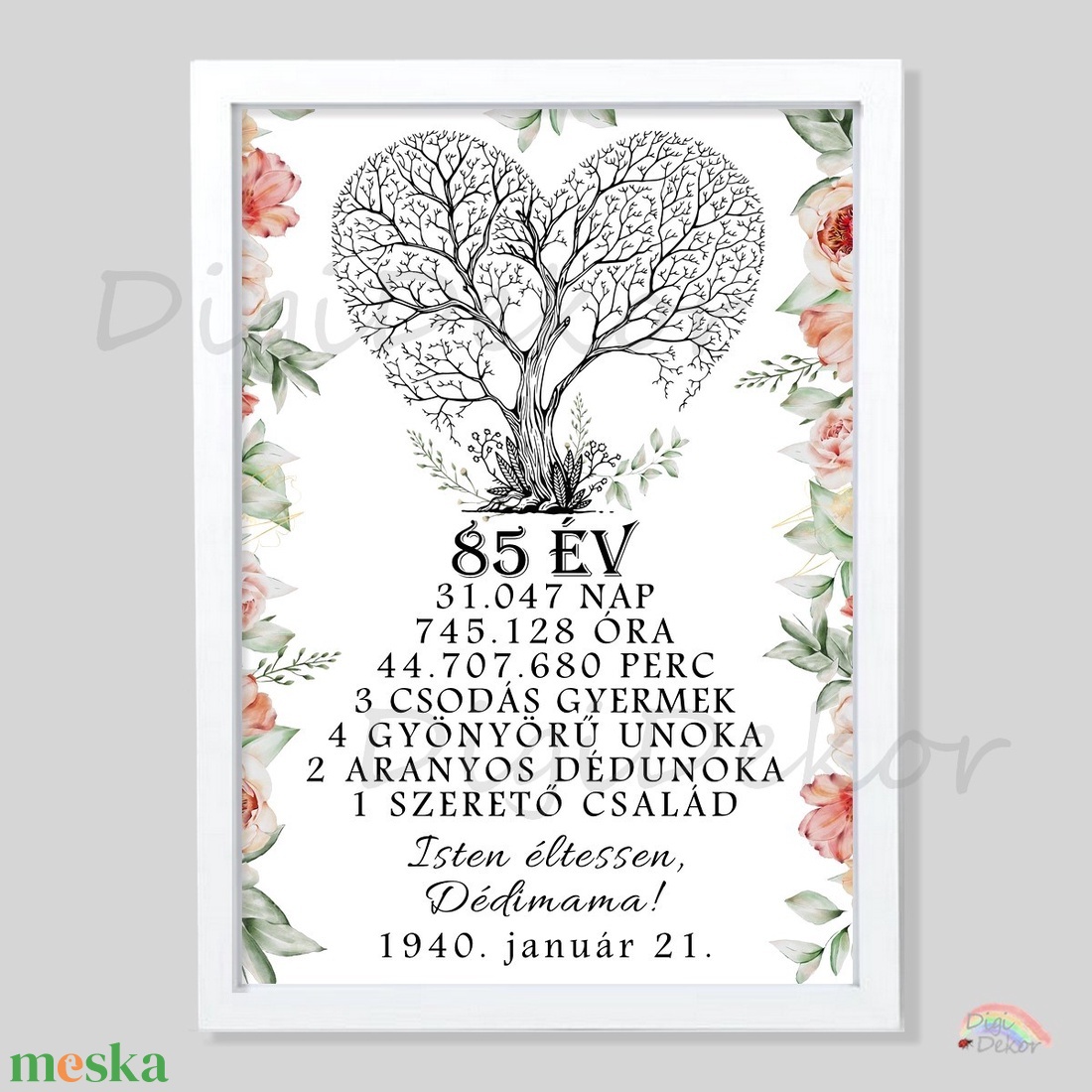 Életfás születésnapi táblakép virágos díszítéssel. - otthon & életmód - dekoráció - kép & falikép - poszter - Meska.hu Életfás születésnapi táblakép virágos díszítéssel. - otthon & életmód - dekoráció - kép & falikép - poszter - Meska.hu