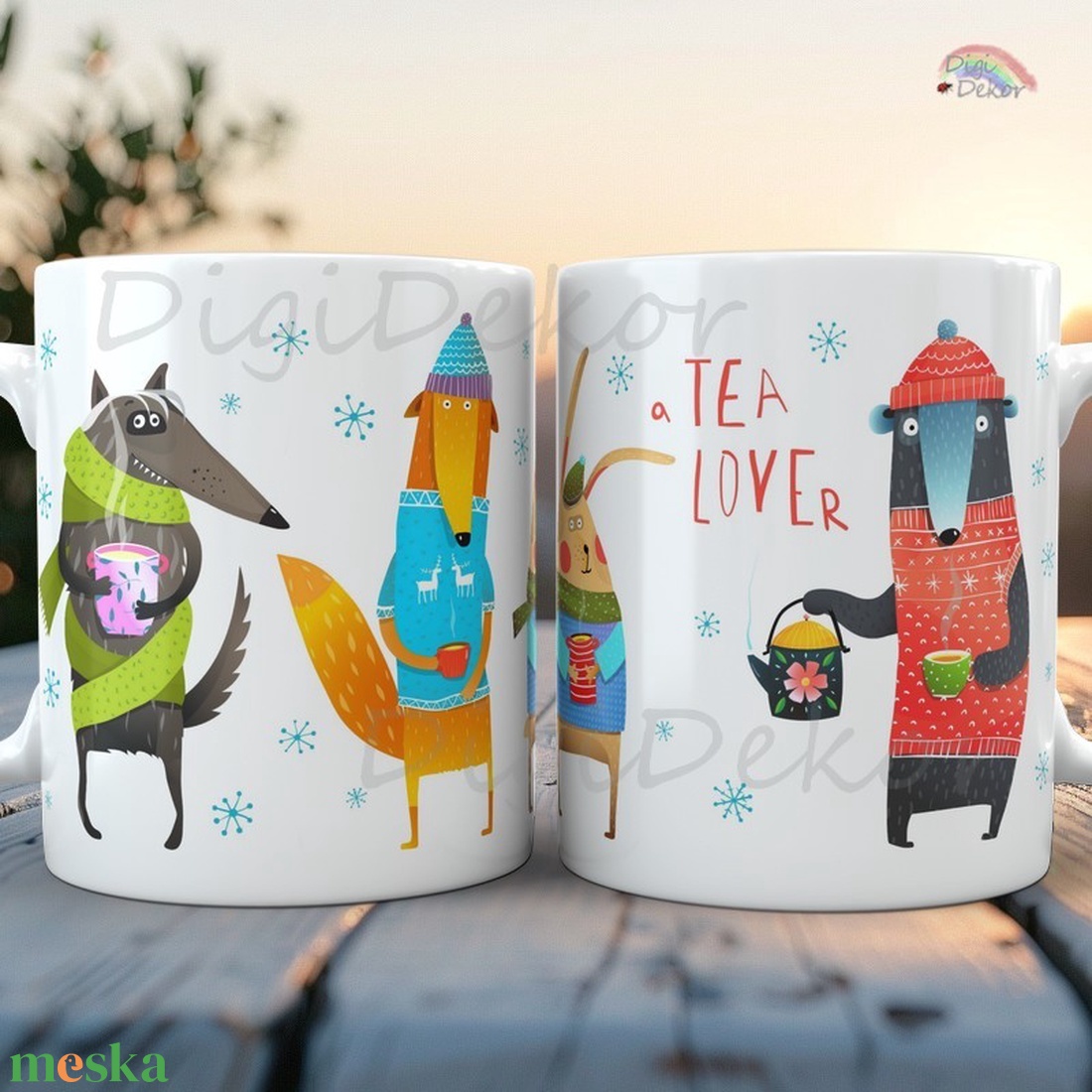 Teázó állatok. Vicces téli bögre. - otthon & életmód - konyhafelszerelés, tálalás - tálalás - bögre & csésze - Meska.hu Teázó állatok. Vicces téli bögre. - otthon & életmód - konyhafelszerelés, tálalás - tálalás - bögre & csésze - Meska.hu