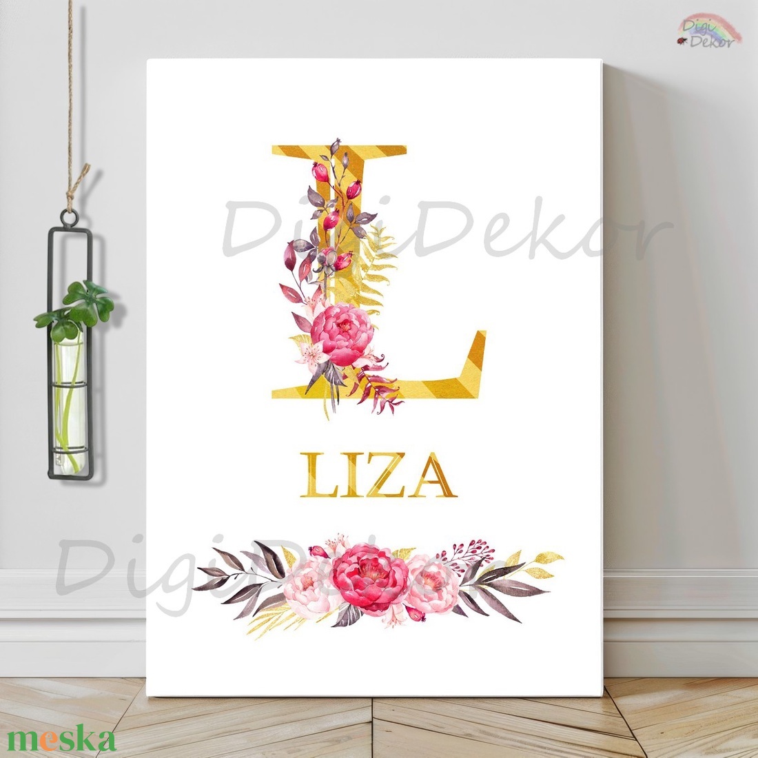 Virágokkal díszített monogram nőknek, lányoknak. Névnapi táblakép. - játék & sport - keresztelőajándékok - Meska.hu Virágokkal díszített monogram nőknek, lányoknak. Névnapi táblakép. - játék & sport - keresztelőajándékok - Meska.hu