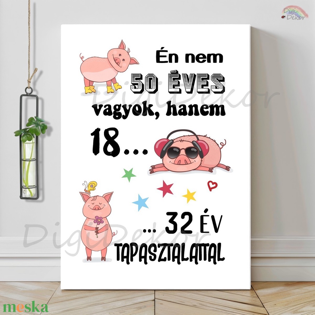 Vicces szülinapi ajándék tábla, malacos falikép. - otthon & életmód - dekoráció - kép & falikép - táblakép - Meska.hu Vicces szülinapi ajándék tábla, malacos falikép. - otthon & életmód - dekoráció - kép & falikép - táblakép - Meska.hu
