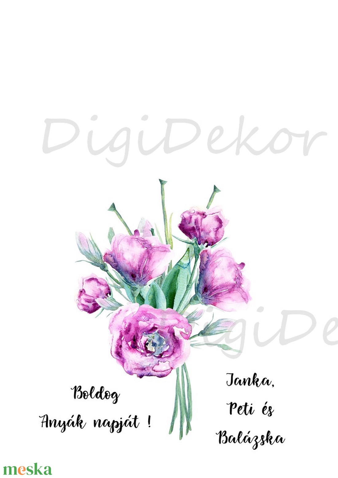 Egyedi ajándék a gyerekek, unokák tenyérlenyomatával. Anyák napi falikép.  - otthon & életmód - dekoráció - kép & falikép - poszter - Meska.hu