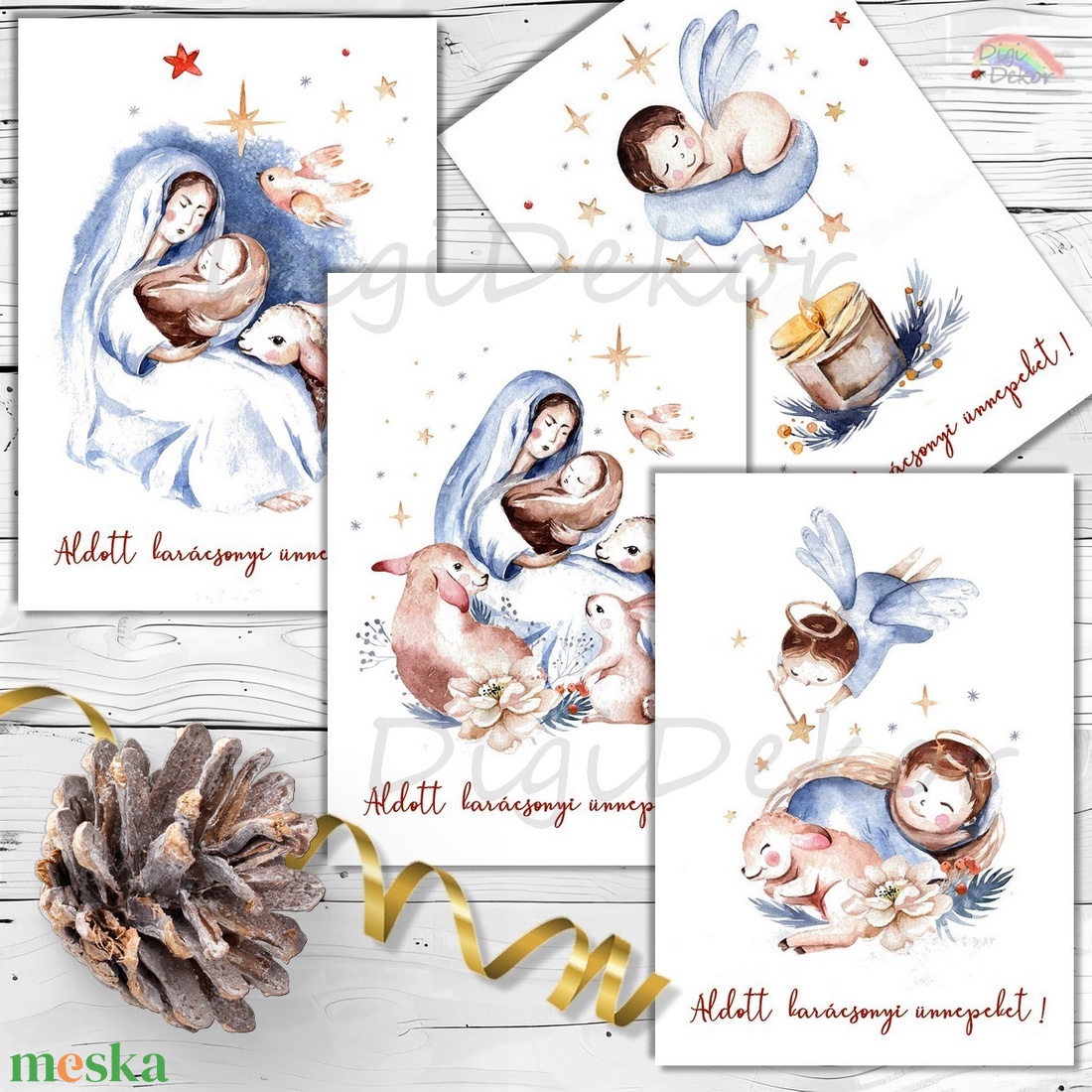 Jézus születése. 4 db karácsonyi képeslap. - karácsony - karácsonyi ajándékozás - karácsonyi képeslap, üdvözlőlap, ajándékkísérő - Meska.hu Jézus születése. 4 db karácsonyi képeslap. - karácsony - karácsonyi ajándékozás - karácsonyi képeslap, üdvözlőlap, ajándékkísérő - Meska.hu